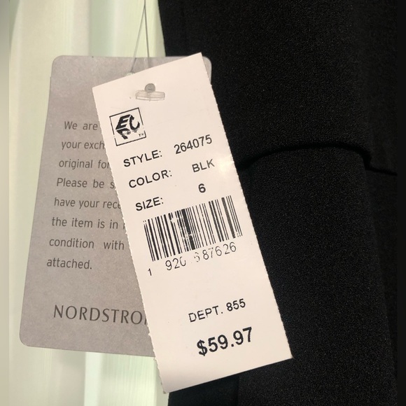 Marina Off-the-Shoulder Scuba Crepe Dress Black Size 6 - Picture 6 of 8